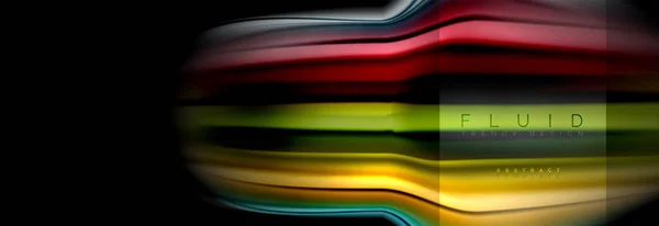 Regenboog vloeistof abstracte vormen, vloeistof kleuren ontwerp, kleurrijke marmer of kunststof golvende textuur achtergrond, veelkleurige sjabloon voor zakelijke of technologie presentatie of web brochure cover ontwerp — Stockvector