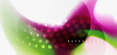 Renk akan dalga, trendy sıvı tasarım şablonu