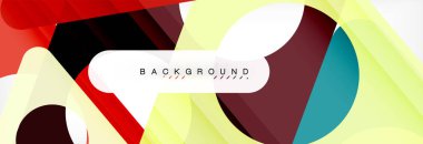 Geometrik arka plan. Modern örtüşen üçgenler. Mesajınız için alışılmadık renkli şekiller. İş veya teknik okul sunuyu, app kapak