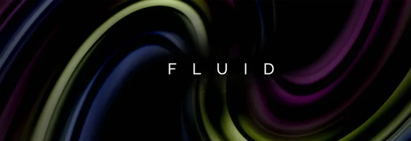 Concepto de movimiento de color fluido — Archivo Imágenes Vectoriales