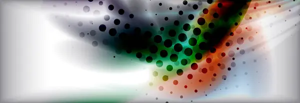 Abstrakter Hintergrund holographische flüssige Farben Design — Stockvektor