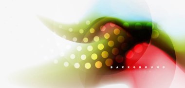 Renk akan dalga, trendy sıvı tasarım şablonu