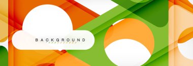 Arka plan daire ve üçgen