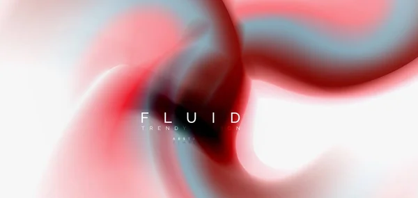 Fluido fluindo onda fundo abstrato — Vetor de Stock