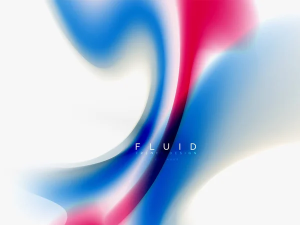 Background abstract - liquid colors wave flow — Stock Vector