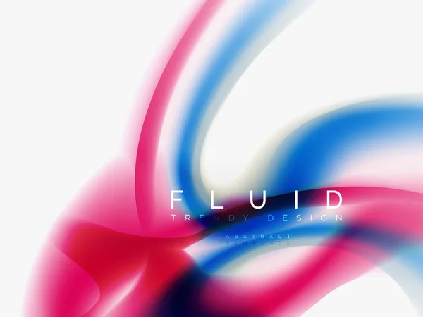 Sfondo astratto - flusso d'onda di colori liquidi — Vettoriale Stock