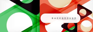 Geometrik arka plan. Modern örtüşen üçgenler. Mesajınız için alışılmadık renkli şekiller. İş veya teknik okul sunuyu, app kapak