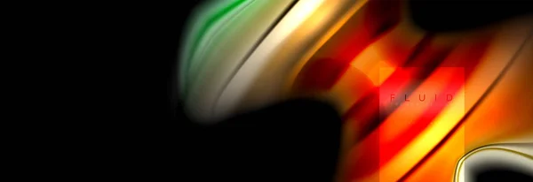 Regenbogenflüssigkeit abstrakte Formen, flüssige Farben Design, bunten Marmor oder Kunststoff wellenförmigen Textur Hintergrund, bunte Vorlage für Unternehmen oder Technologie-Präsentation oder Web-Broschüre Cover-Design — Stockvektor