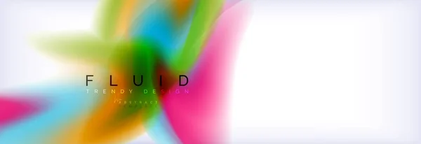 Hintergrund abstrakt holographische fließende Farben Wellendesign — Stockvektor
