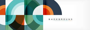 Vektör dairesel geometrik arka plan