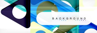 Arka plan daire ve üçgen