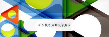 Arka plan daire ve üçgen