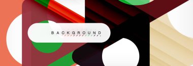 Geometrik arka plan. Modern örtüşen üçgenler. Mesajınız için alışılmadık renkli şekiller. İş veya teknik okul sunuyu, app kapak