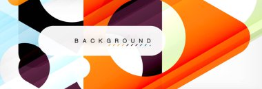 Arka plan daire ve üçgen