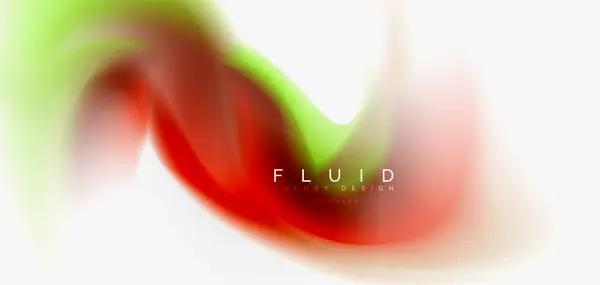 Fluid flowing wave abstract background — Stock Vector