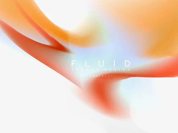 Diseño abstracto de colores fluidos fondo — Vector de stock