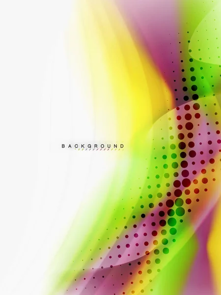 Hintergrund abstrakter Farbfluss, flüssiges Design — Stockvektor