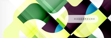 Renkli kareler kompozisyon soyut afiş. Gösterim amacıyla broşür veya el ilanı, sunum ve web tasarım düzeni