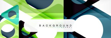 Arka plan daire ve üçgen