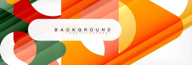 Arka plan daire ve üçgen