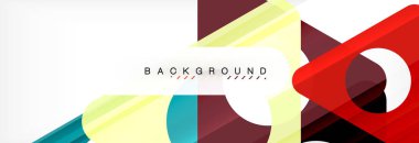 Geometrik arka plan. Modern örtüşen üçgenler. Mesajınız için alışılmadık renkli şekiller. İş veya teknik okul sunuyu, app kapak