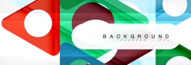 Arka plan daire ve üçgen