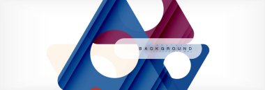 Arka plan daire ve üçgen