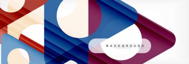 Arka plan daire ve üçgen