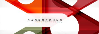 Geometrik arka plan. Modern örtüşen üçgenler. Mesajınız için alışılmadık renkli şekiller. İş veya teknik okul sunuyu, app kapak