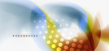 Renk akan dalga, trendy sıvı tasarım şablonu