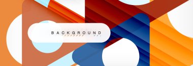 Soyut geometrik arkaplan. Modern çakışan üçgenler. Mesajınız için alışılmadık renk şekilleri. İş ya da teknik sunum, uygulama kapağı şablonu