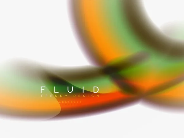 背景抽象-液体颜色波浪流 — 图库矢量图片