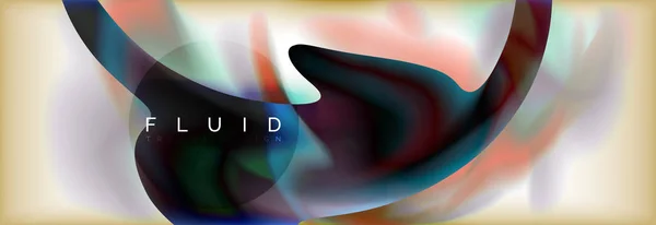 Fond abstrait holographique couleurs liquides design — Image vectorielle