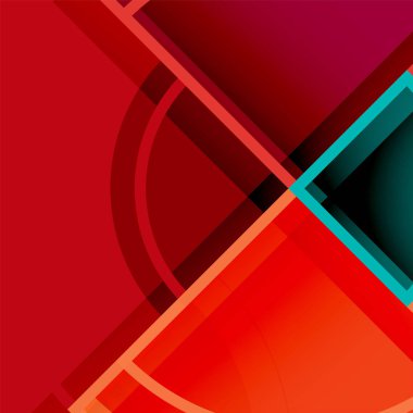 Yaratıcı 3d etkisi ile geometrik arka plan daire