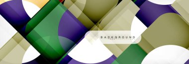 Renkli kareler kompozisyon soyut afiş. Gösterim amacıyla broşür veya el ilanı, sunum ve web tasarım düzeni