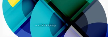 Arka plan parlak geometrik tasarım daireler