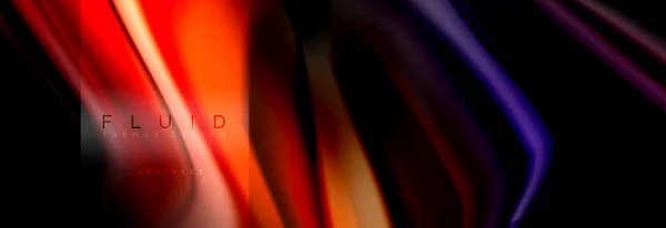 Regenbogenflüssigkeit abstrakte Formen, flüssige Farben Design, bunten Marmor oder Kunststoff wellenförmigen Textur Hintergrund, bunte Vorlage für Unternehmen oder Technologie-Präsentation oder Web-Broschüre Cover-Design — Stockvektor