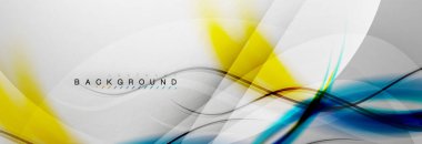 Düzgün akan dalga hareket kavramı arka plan, vektör çizim