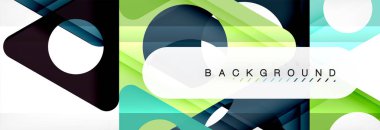 Daire ve üçgen vektör arka plan