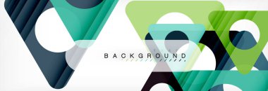 Arka plan daire ve üçgen