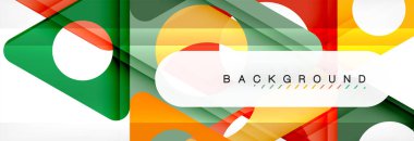 Arka plan daire ve üçgen