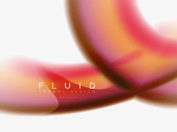 Résumé de fond - flux d'onde de couleurs liquides — Image vectorielle