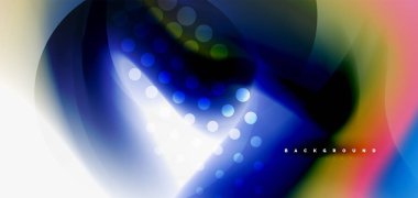 Renk akan dalga, trendy sıvı tasarım şablonu