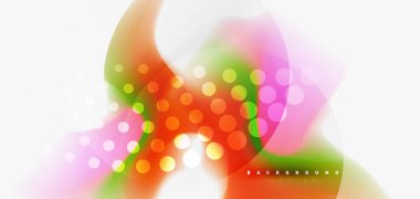 Renk akan dalga, trendy sıvı tasarım şablonu