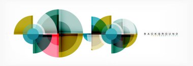 Vektör fantastik daire modern geometrik arka plan şablonu