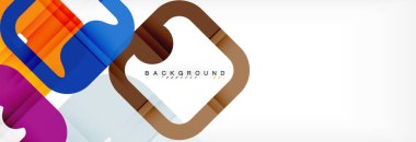 Geometrik arka plan, çok renkli şablonu için iş veya teknoloji sunu veya web broşür kapak düzeni, duvar kağıdı kare.