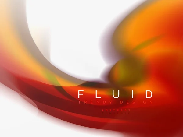 Diseño abstracto de colores fluidos fondo — Archivo Imágenes Vectoriales