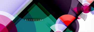 Vektör fantastik daire modern geometrik arka plan şablonu