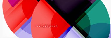 Vektör fantastik daire modern geometrik arka plan şablonu