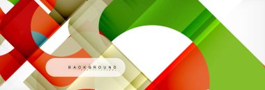 Renkli kare şekiller, geometrik modern arka plan